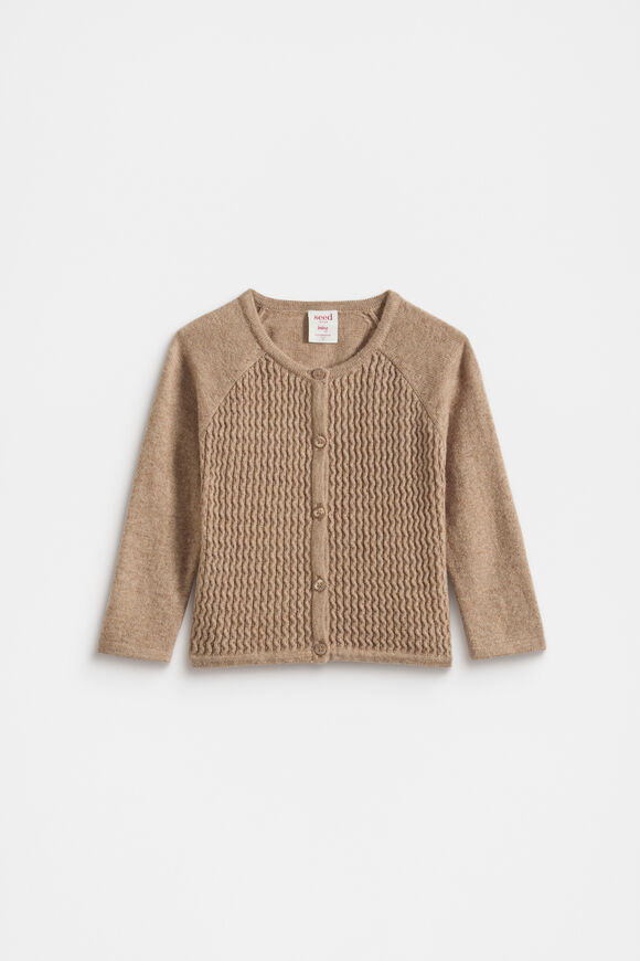 Cable Knit Cardigan  Nutmeg Marle Cable Knit Cardigan  Nutmeg Marle  hi-res