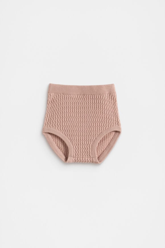 Cable Knit Bloomer  Blush Pink Cable Knit Bloomer  Blush Pink  hi-res