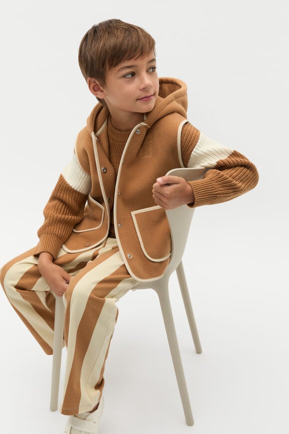 Stripe Track Pant  Cinnamon  hi-res