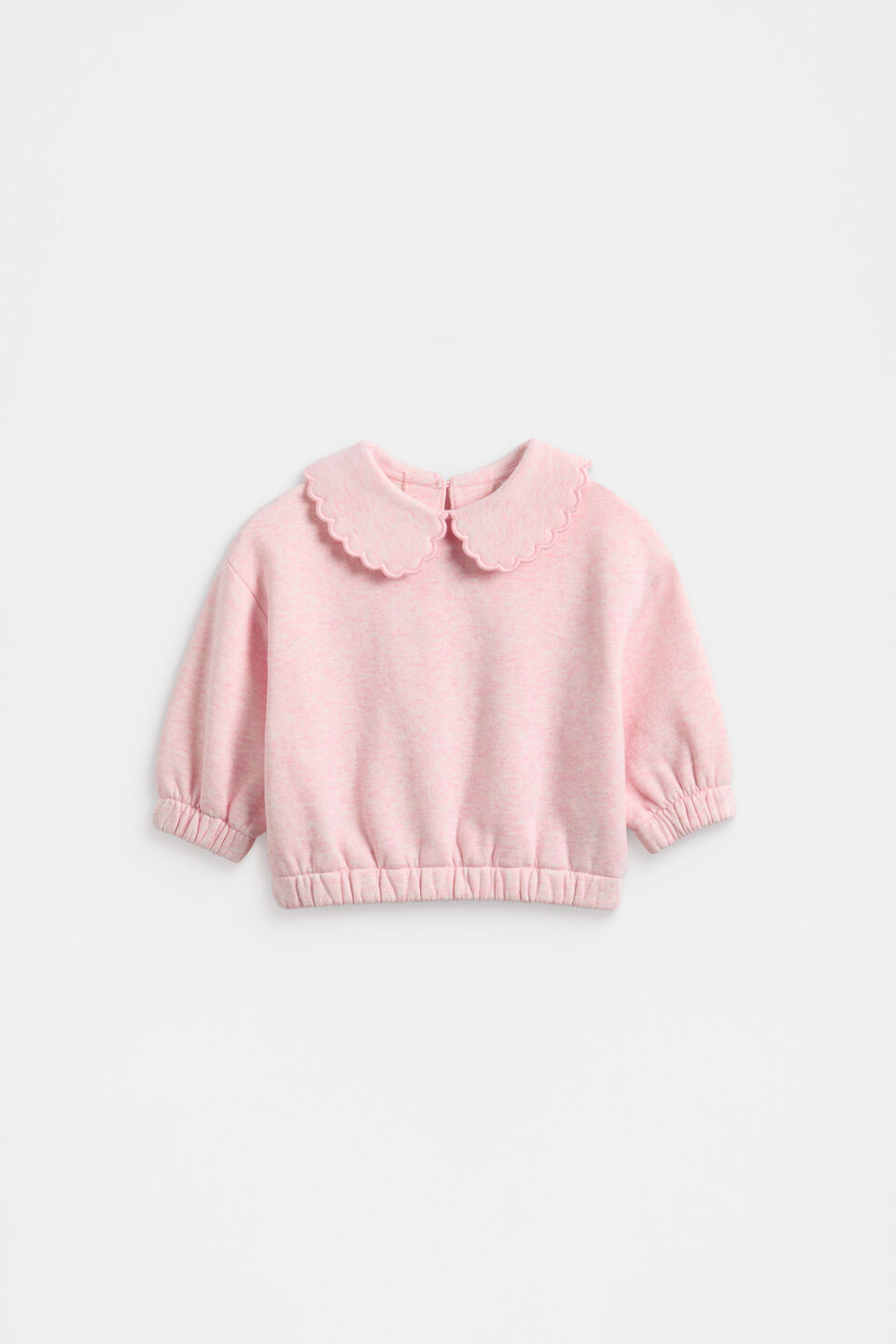 Scallop Collar Sweat  Rose Petal Marle