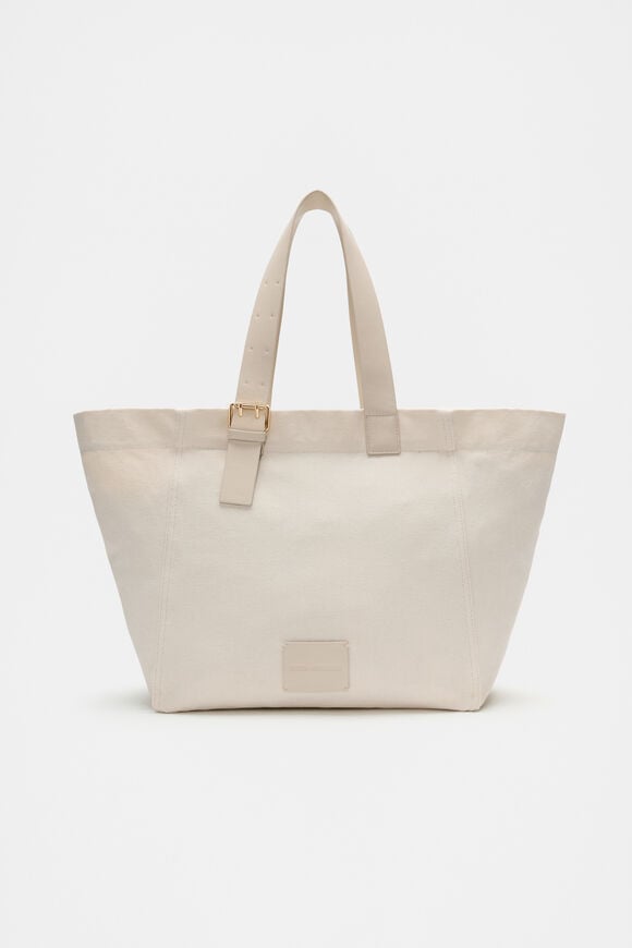 Relaxed Fabric Tote  Tofu Relaxed Fabric Tote  Tofu  hi-res