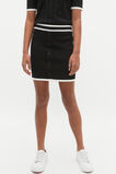 Rib Knit Skirt  Black  hi-res