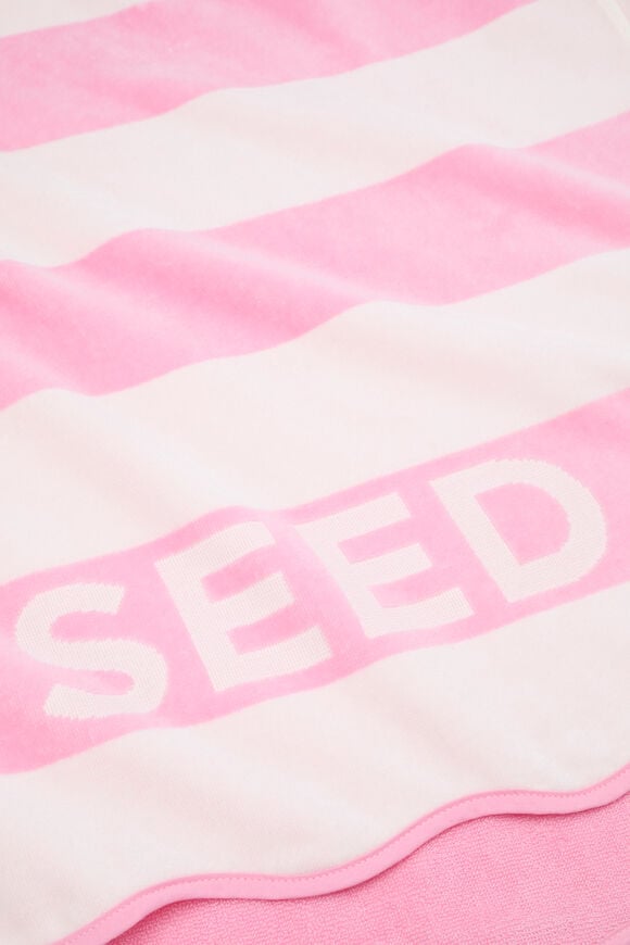 Beach Towel  Candy Pink Stripe Beach Towel  Candy Pink Stripe  hi-res