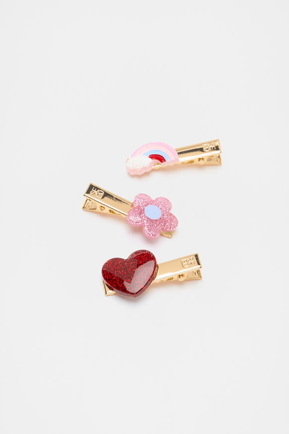 Sweet Resin Duck Clip Trio  Multi Sweet Resin Duck Clip Trio  Multi  hi-res