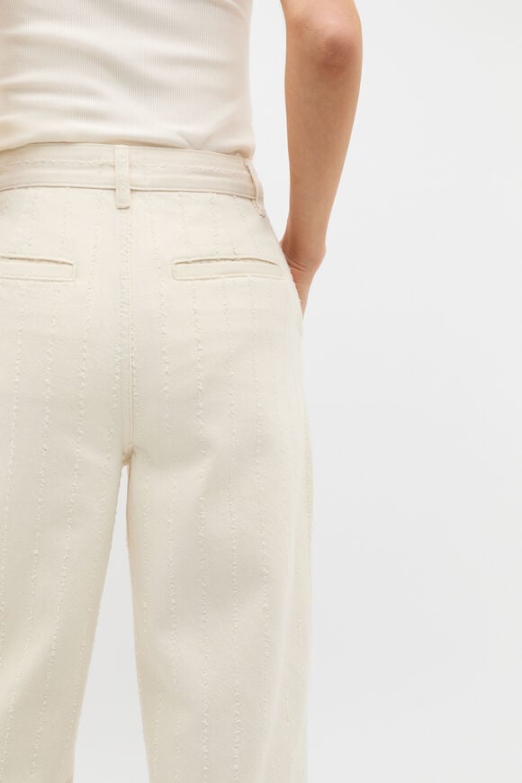 Textured Denim Tailored Jean  Buttercream Textured Denim Tailored Jean  Buttercream  hi-res