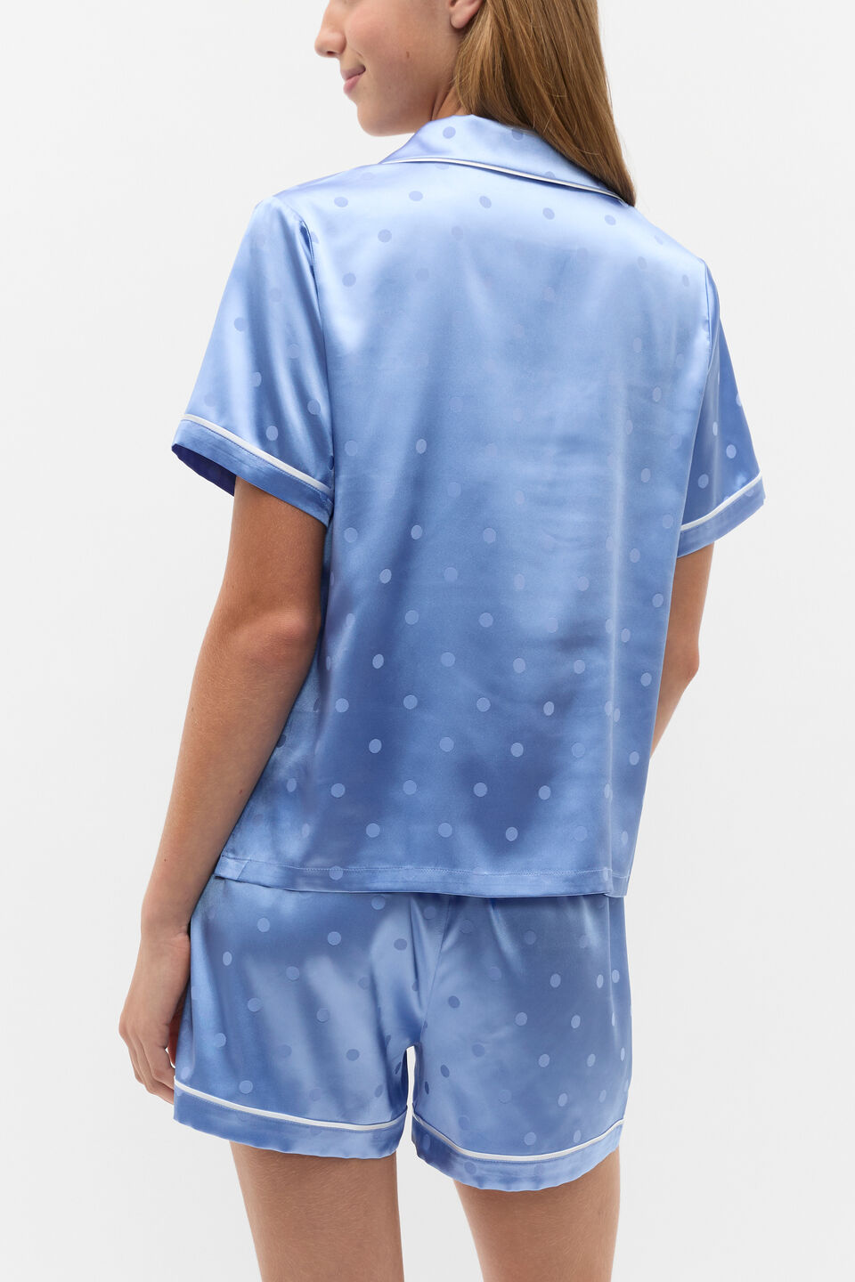 Spot Satin Pyjama  Ocean