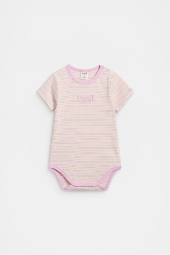 Logo Rib Bodysuit  Blossom Logo Rib Bodysuit  Blossom  hi-res
