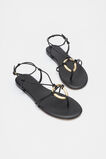 Etta Ring Detail Sandal  Black  hi-res