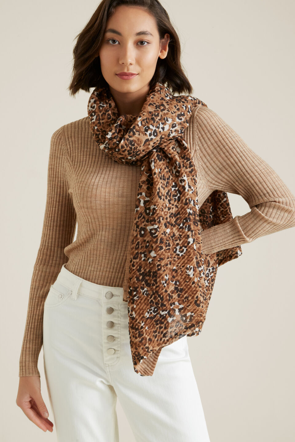 Reversible Ocelot Scarf  