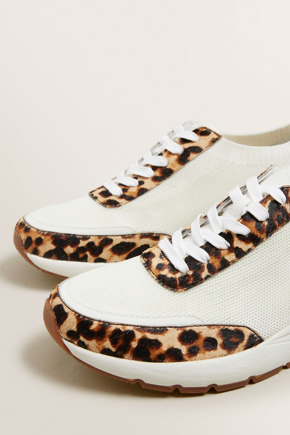 Leather Knit Sneaker  