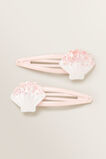 Shell Glitter Snap Pair    hi-res