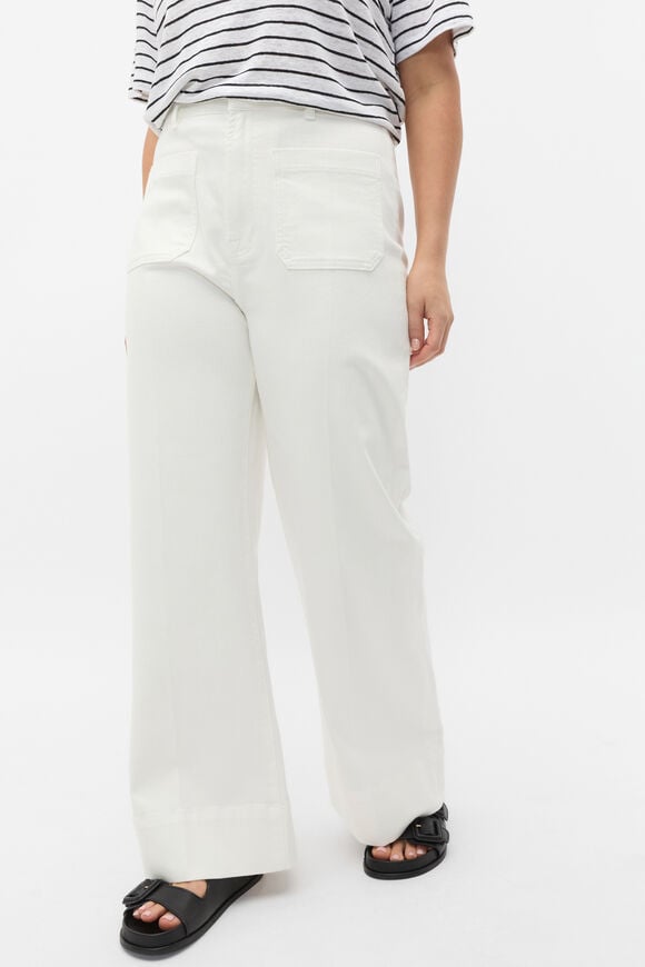 Core Wide Leg Pocket Jean  Cloud Cream Core Wide Leg Pocket Jean  Cloud Cream  hi-res