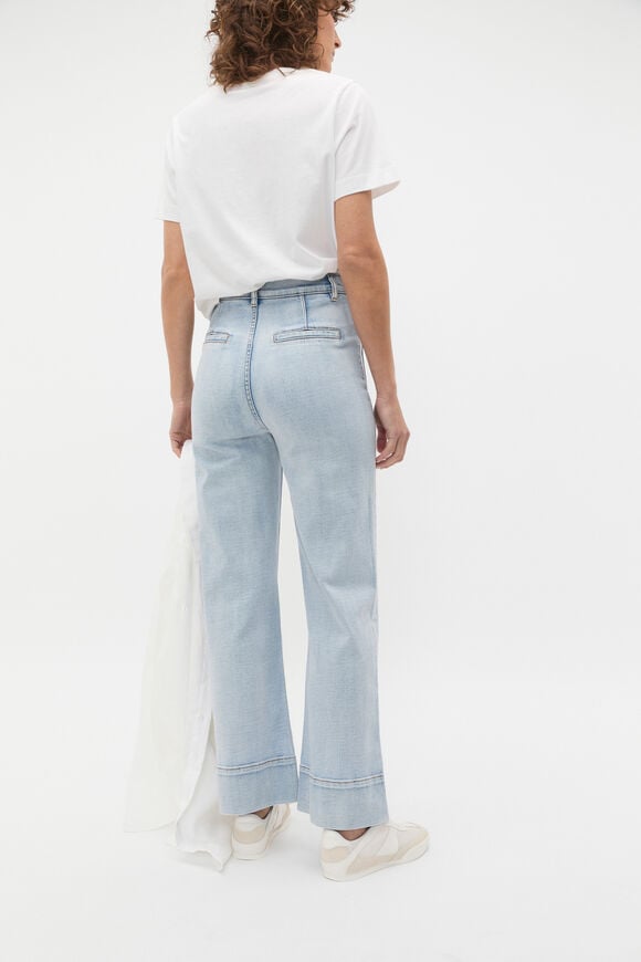 Core Wide Leg Pocket Jean  Pacific Wash Core Wide Leg Pocket Jean  Pacific Wash  hi-res