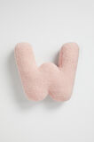 Teddy Initial Cushion Dusty Rose  W  hi-res