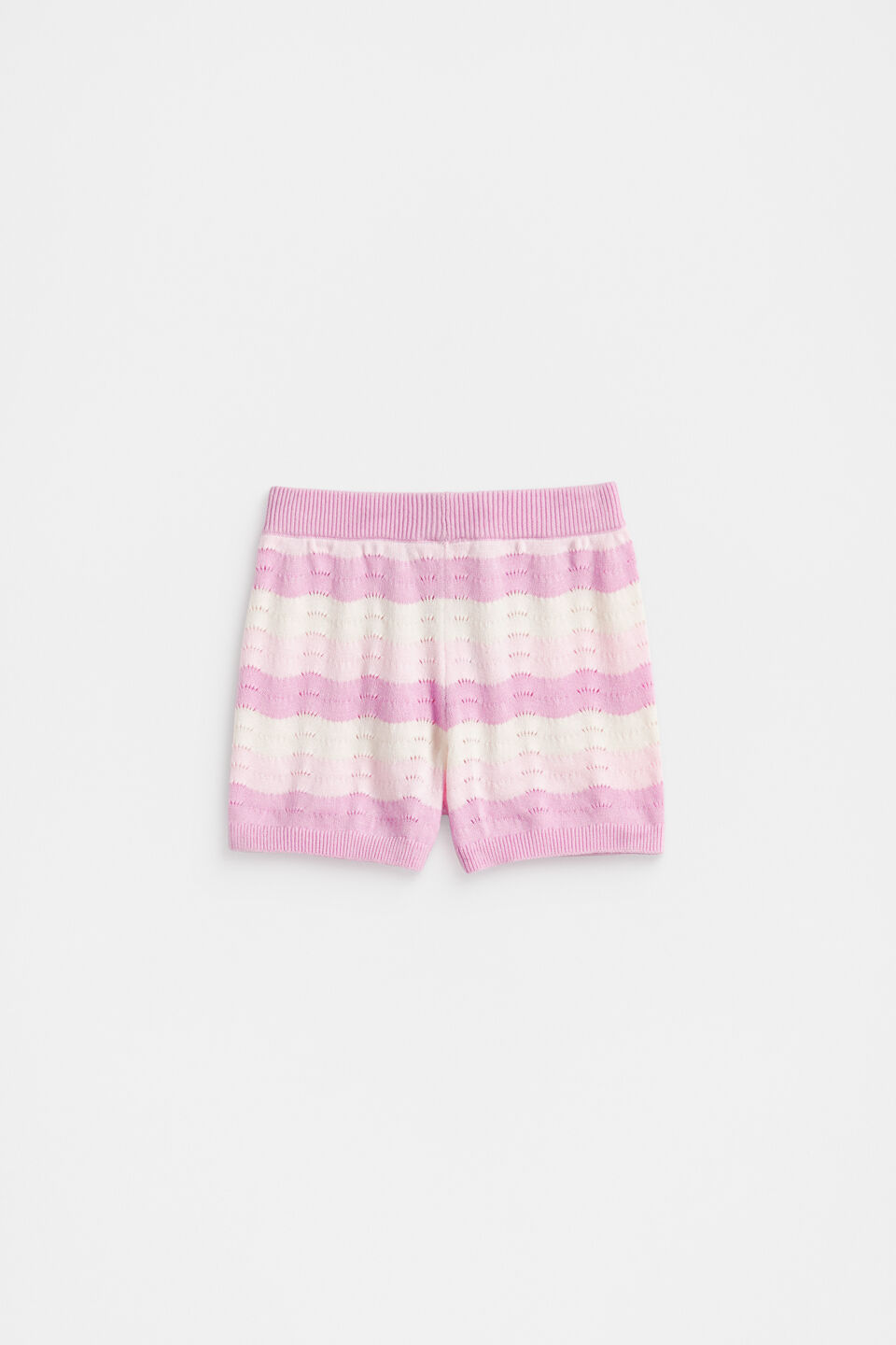 Wavy Knit Short  Orchid Bloom