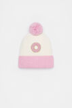 Colourblock Initial Beanie  O  hi-res