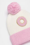 Colourblock Initial Beanie  O  hi-res