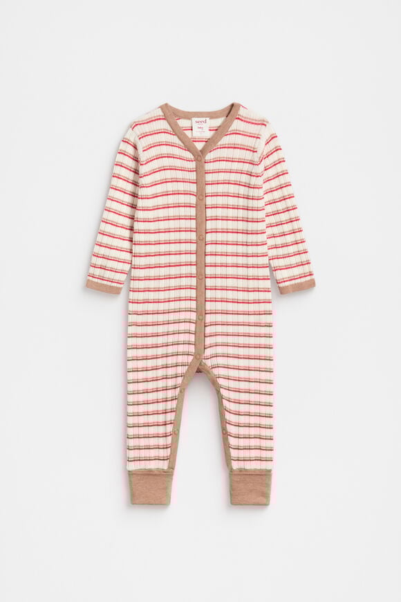 Stripe Knit Jumpsuit  Multi Stripe Knit Jumpsuit  Multi  hi-res