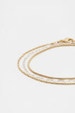 Triple Chain Bracelet  Gold Silver  hi-res
