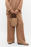 Leather Mini Bucket Bag  Amaretto Suede  hi-res