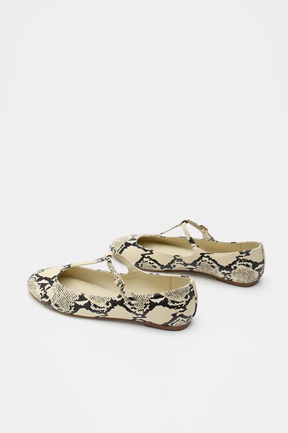 Elsie T-Bar Ballet Flat  Snake Print Elsie T-Bar Ballet Flat  Snake Print  hi-res