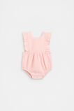 Spot Frill Romper  Pretty Pink  hi-res