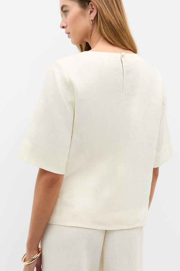 Core Linen Tee  Buttercream Core Linen Tee  Buttercream  hi-res