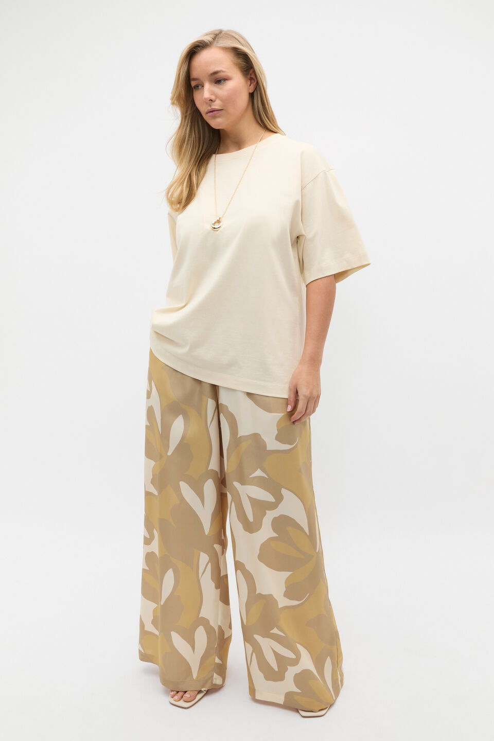Oversized Longline Tee  Tofu