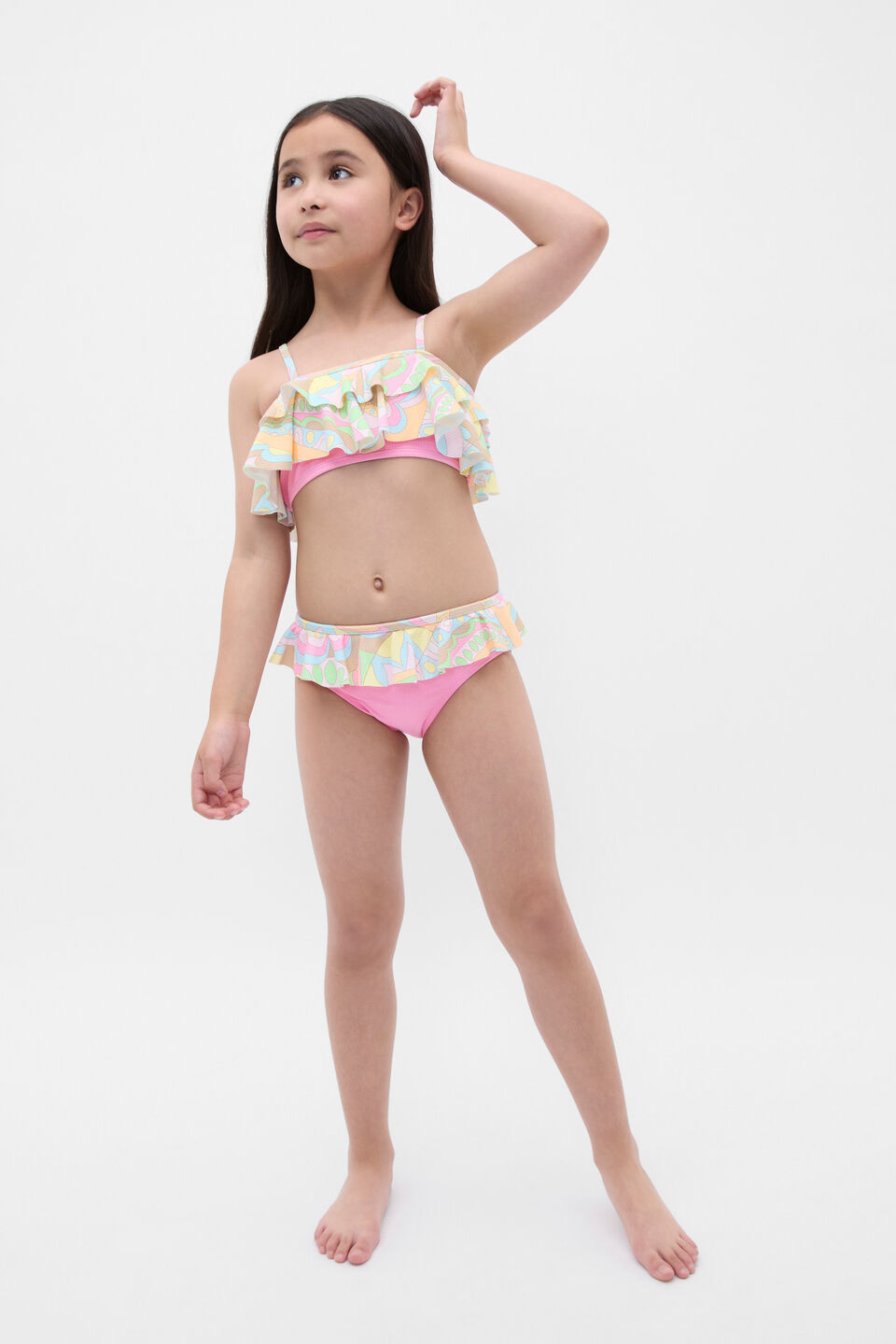 Paisley Ruffle Bikini  Multi