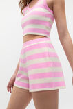 Stripe Crop and Short PJ Set  Fairy Floss  hi-res