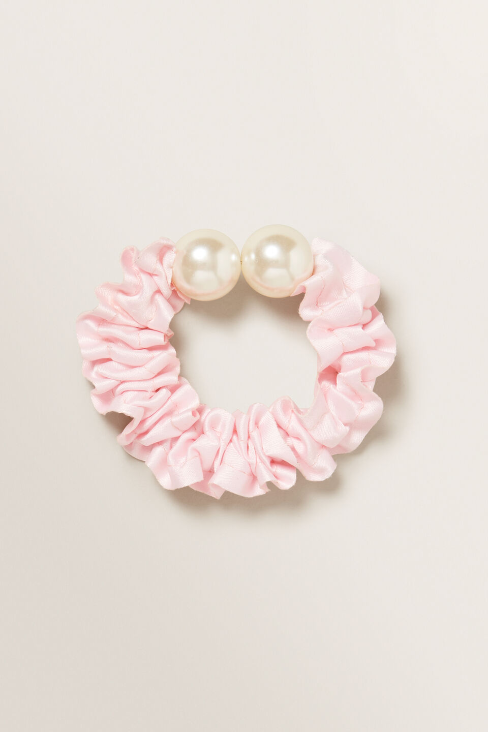 Pearl Sateen Scrunchie  