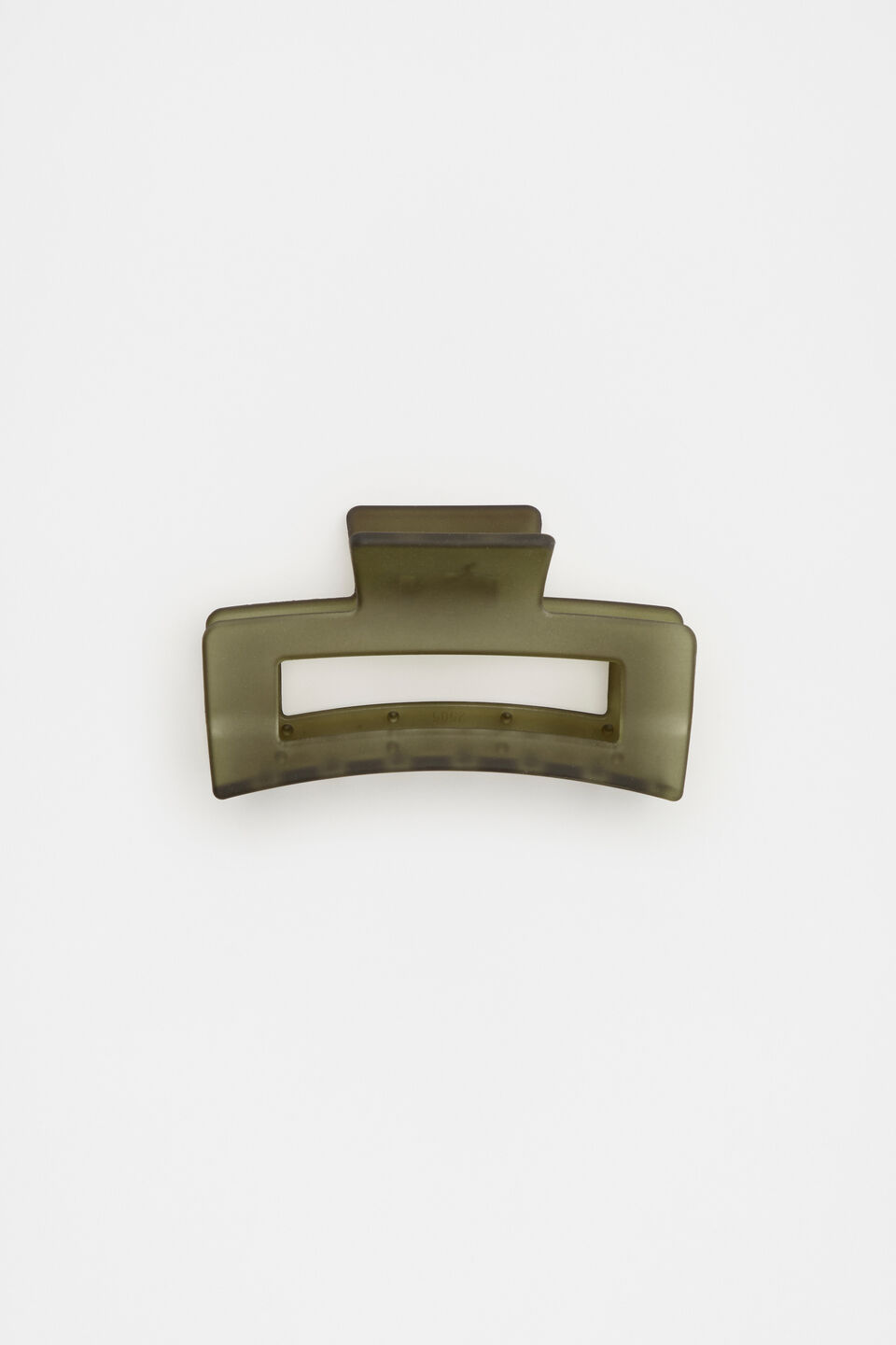 Rectangle Hair Claw  Olive Leaf