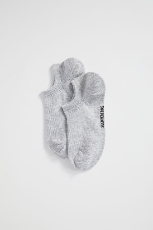 Sneaker Sock  Light Grey Marle Sneaker Sock  Light Grey Marle  hi-res