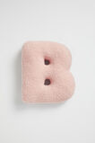 Teddy Initial Cushion Dusty Rose  B  hi-res