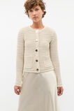 Crochet Knit Cardigan  Oat  hi-res