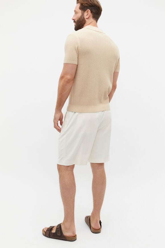 Button Down Open Knit  Sandshell  hi-res