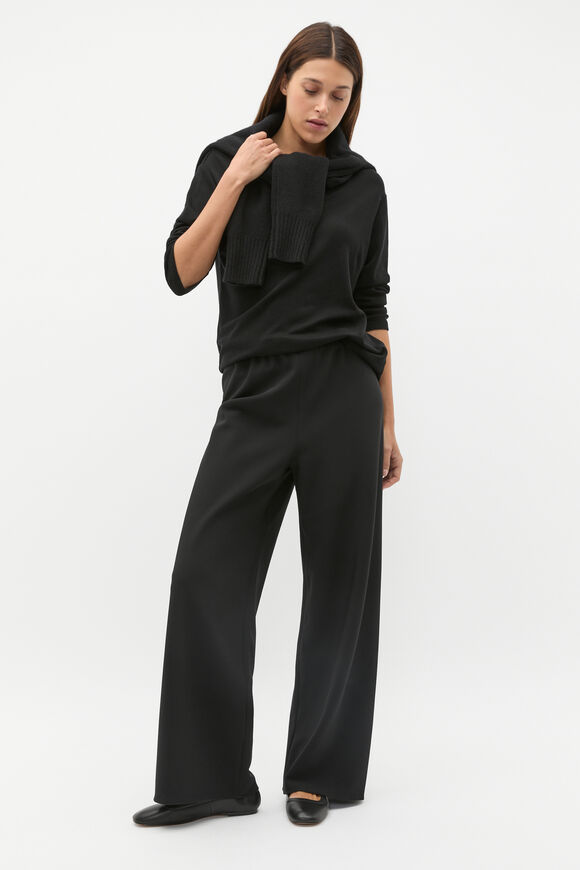 Easy Wide Leg Pant  Black  hi-res