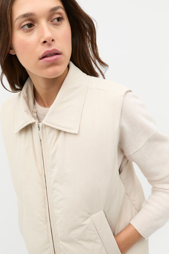 Puffer Vest  Oat  hi-res