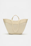 Textured Curved Tote  Light Marzipan  hi-res