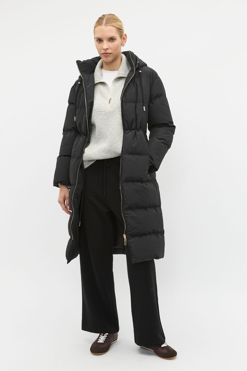 Textured Twist Sweat  Black Twist