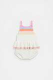 Stripe Knit Romper  Canvas  hi-res