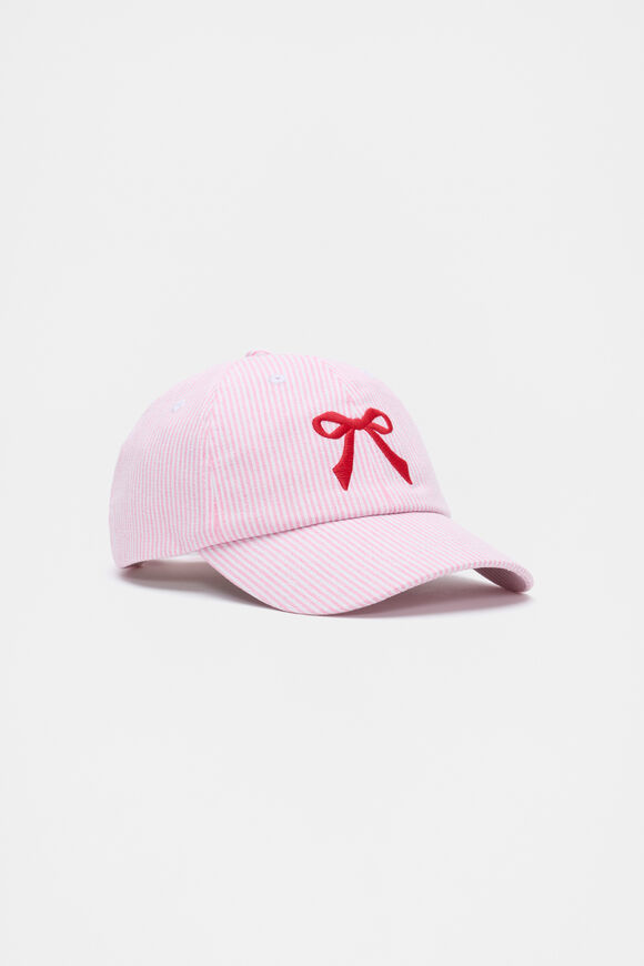 Motif Cap  Pink Stripe  hi-res
