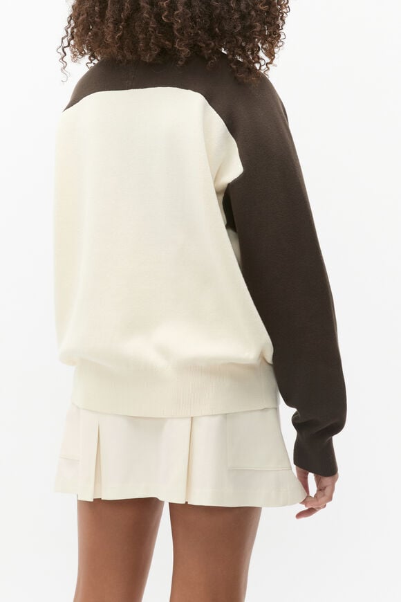 Snap Knit Sweater  Dark Espresso  hi-res