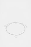 Silver Letter Chains Bracelet  A  hi-res