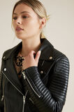 Leather Biker Jacket    hi-res