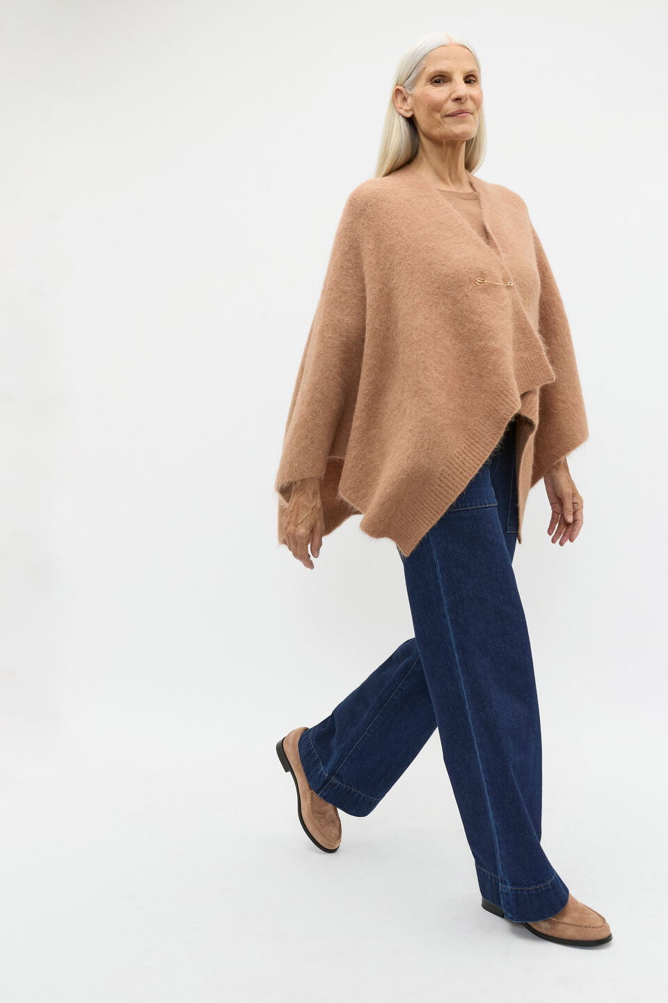 Fluffy Textured Wrap  Amaretto