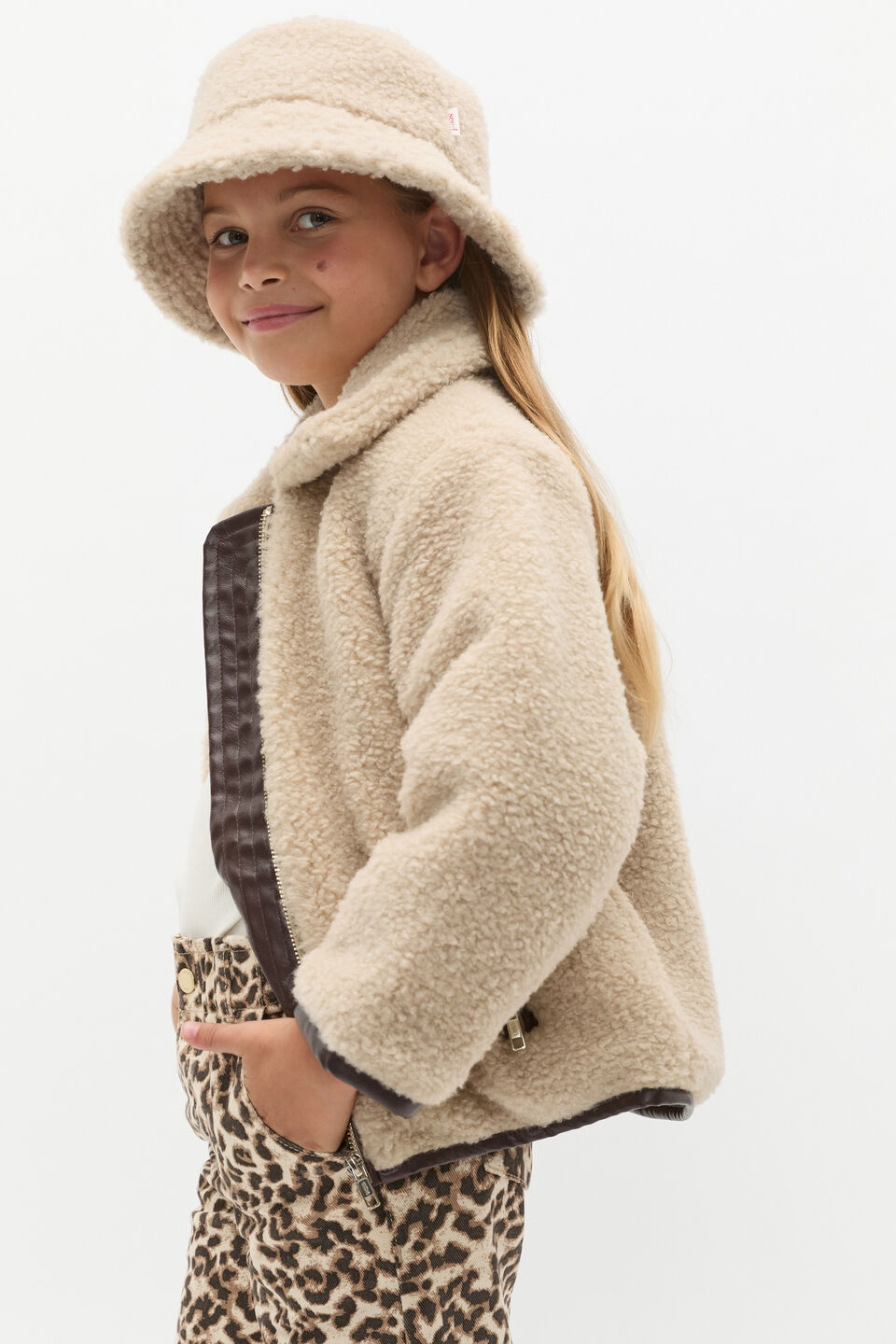 Sherpa Bucket Hat  Classic Cream