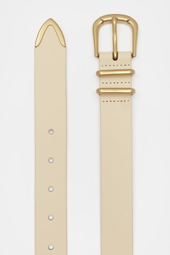 Amara Metal Tip Belt  Marzipan  hi-res