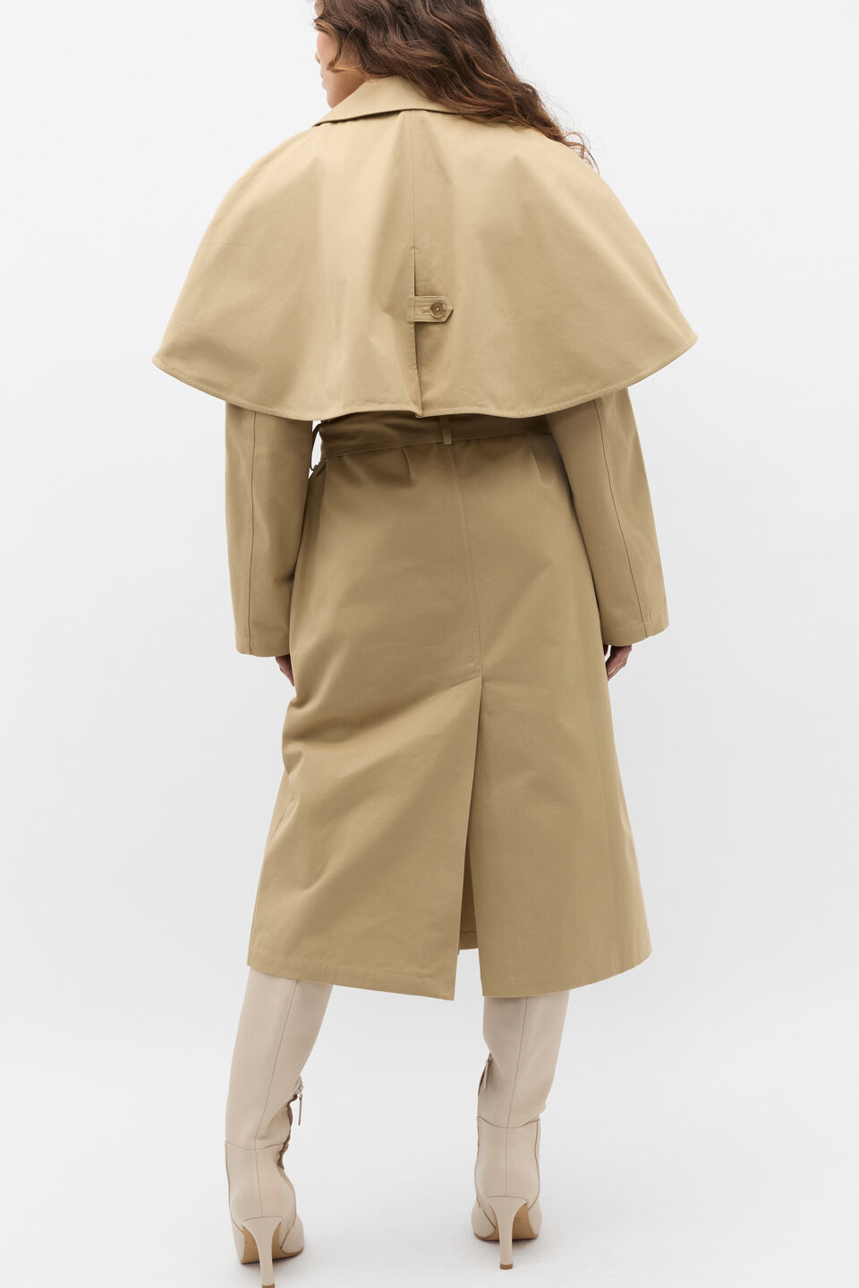 Twill Cape Jacket  Cashew
