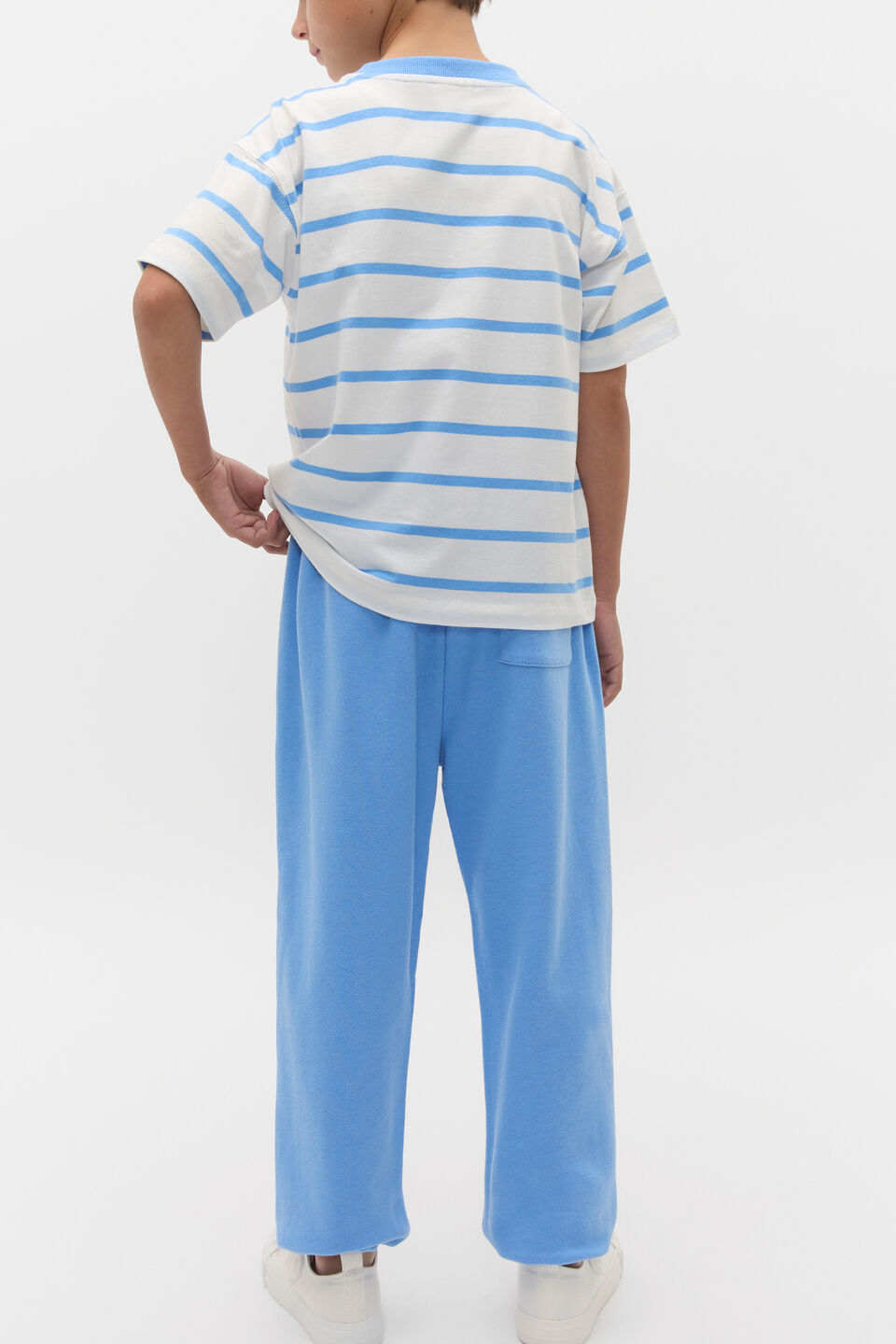 Stripe Logo Tee  Celestial Blue